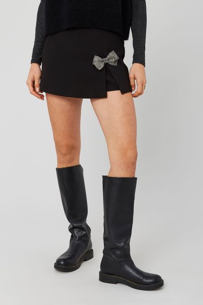 Jupe short portefeuille nœud