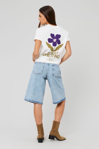 Bermuda en jean long