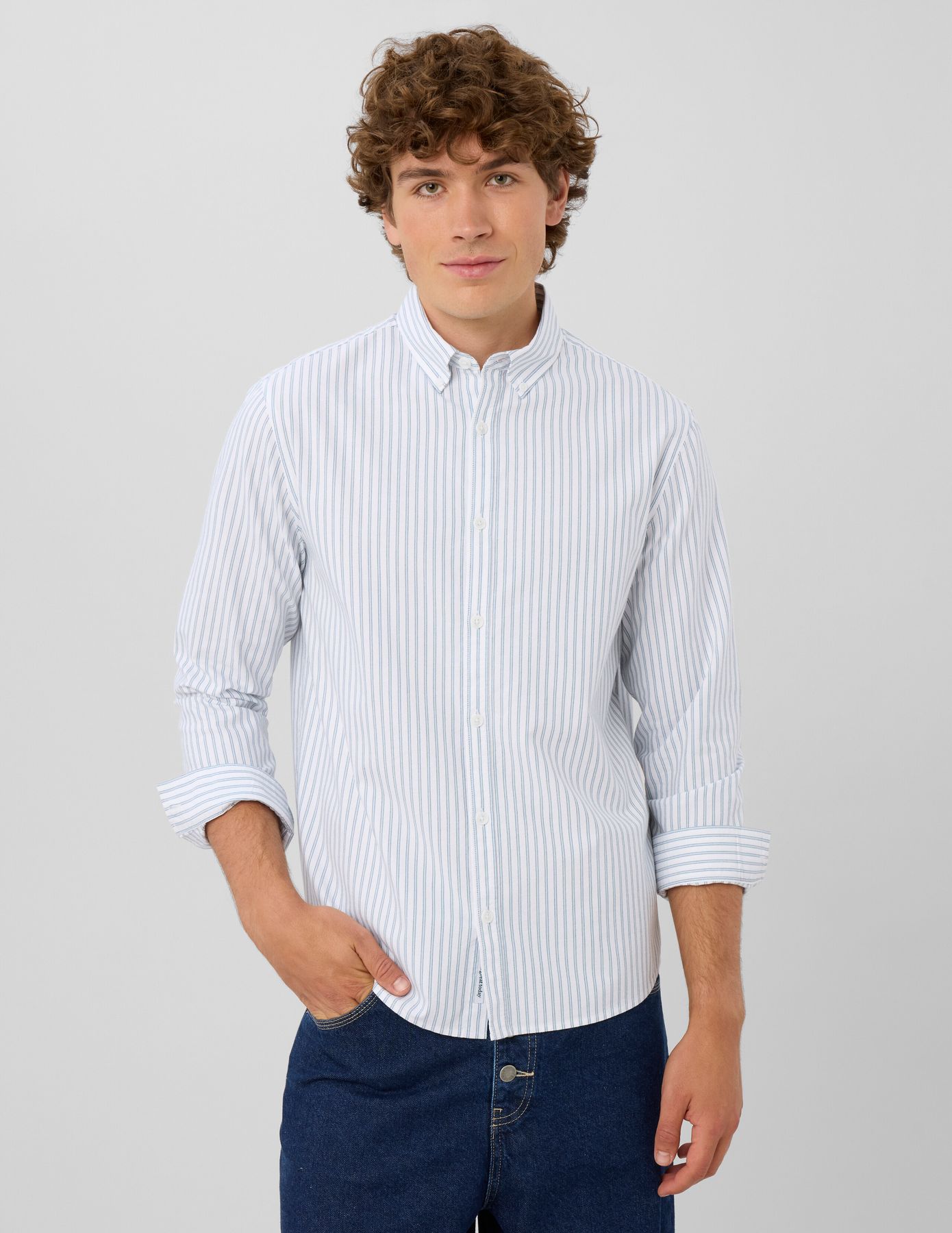 Chemise oxford ray&eacute;e