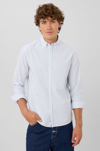 Chemise oxford ray&eacute;e