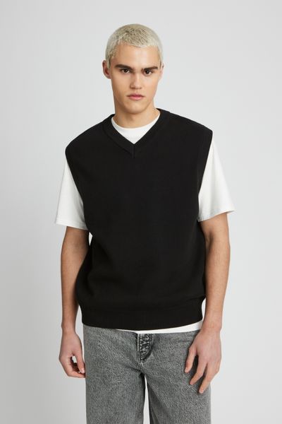 Pull col V sans manches