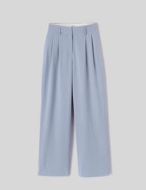 Pantalon tailleur rayé