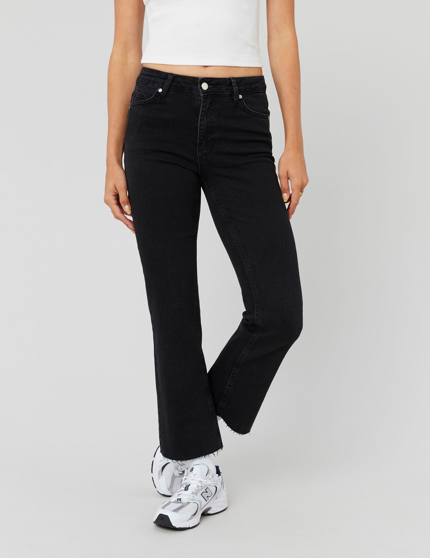 Jean flare cropped