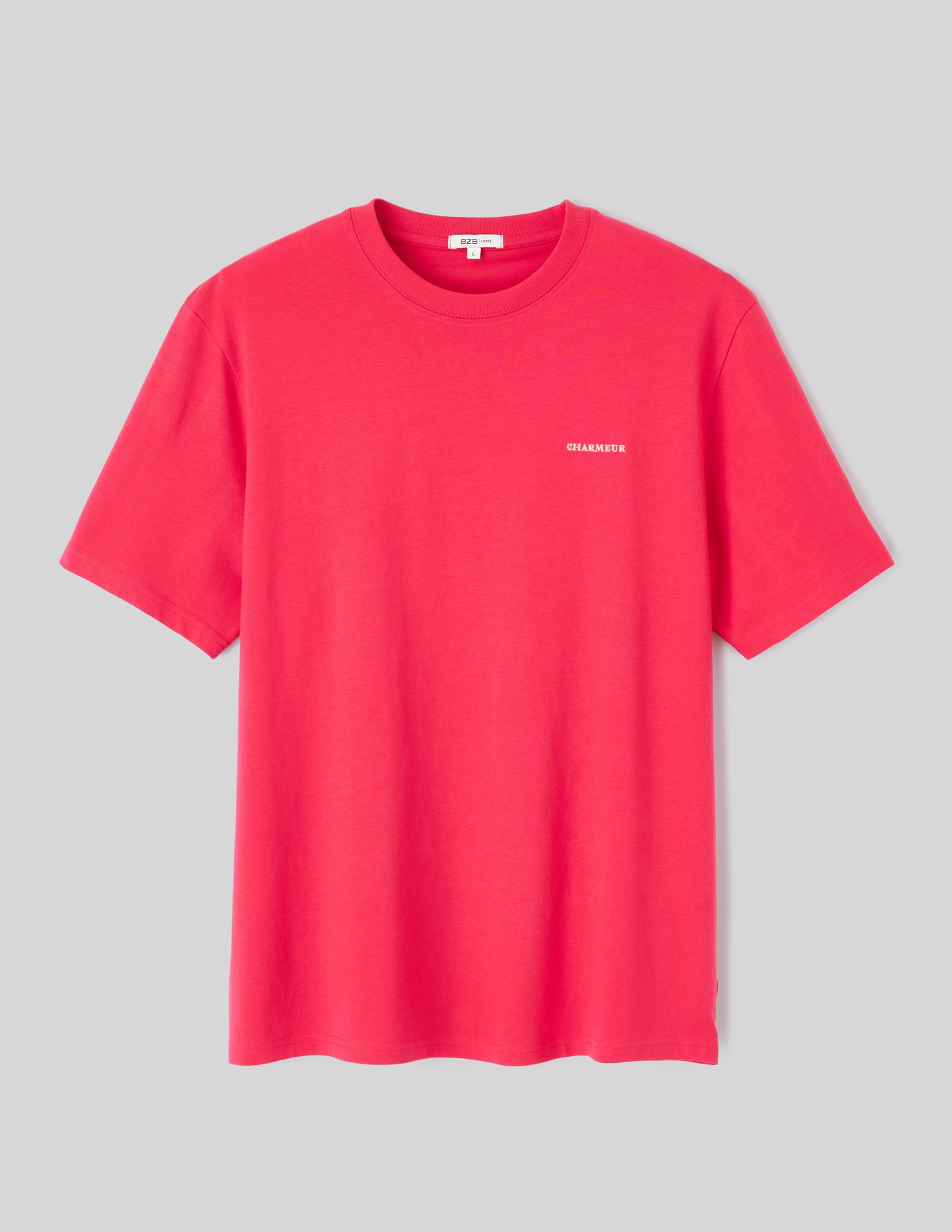 T-shirt broderie poitrine