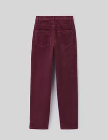 Pantalon straight velours