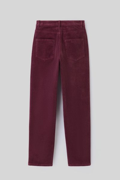 Pantalon straight velours