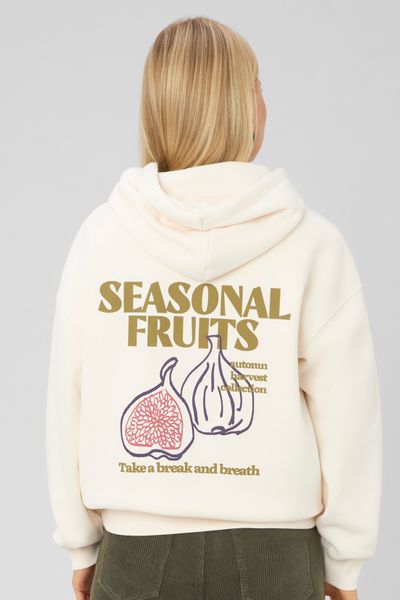 Sweat &agrave; capuche imprim&eacute;