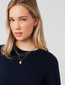 Pull col rond premium