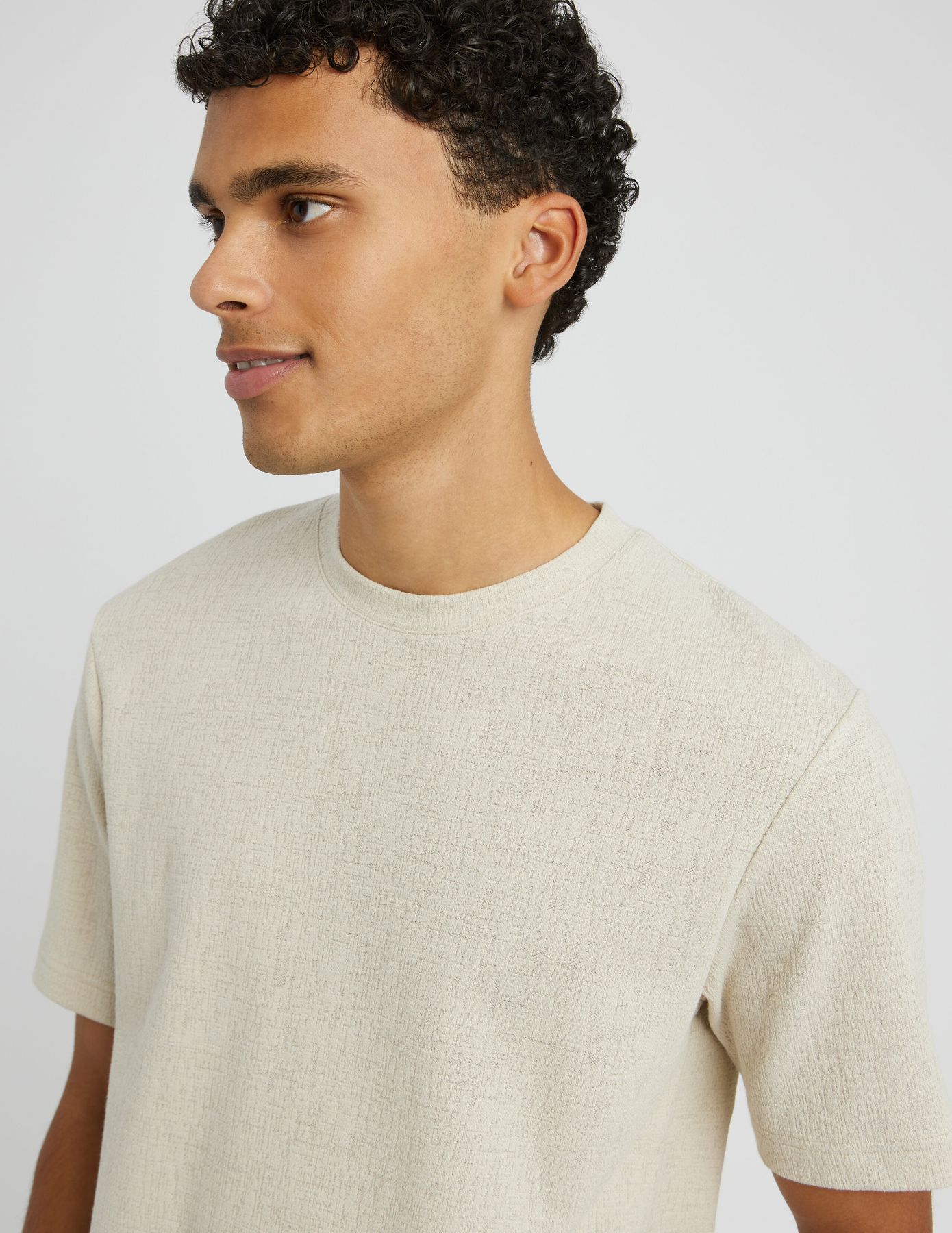 T-shirt maille textur&eacute;e