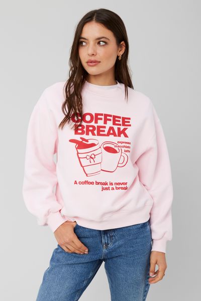 Sweat col rond imprimé