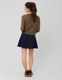 Jupe patineuse en tweed