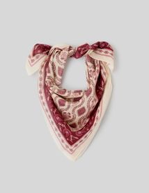 Foulard carr&eacute; imprim&eacute;