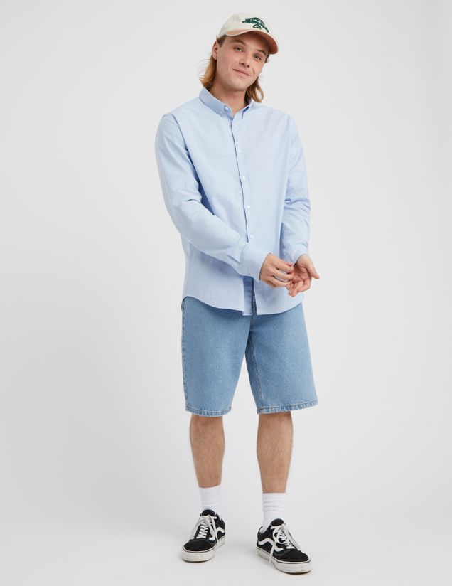 Chemise unie ajustée