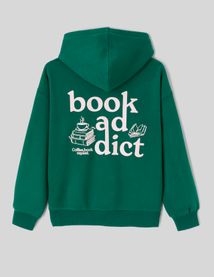 Sweat &agrave; capuche imprim&eacute;