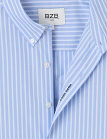 Chemise ray&eacute;e imprim&eacute;e dos