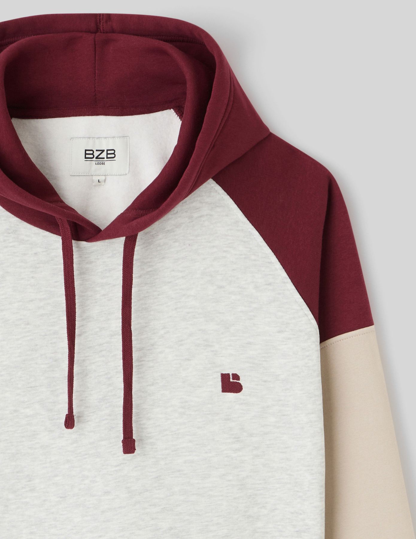 Sweat colorblock à capuche