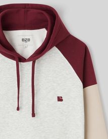 Sweat colorblock à capuche