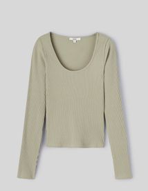 T-shirt manches longues uni