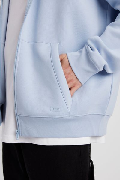 Sweat zipp&eacute; &agrave; capuche