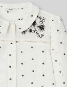 Blouse brodée