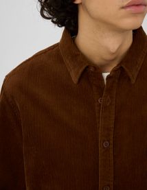 Chemise droite en velours