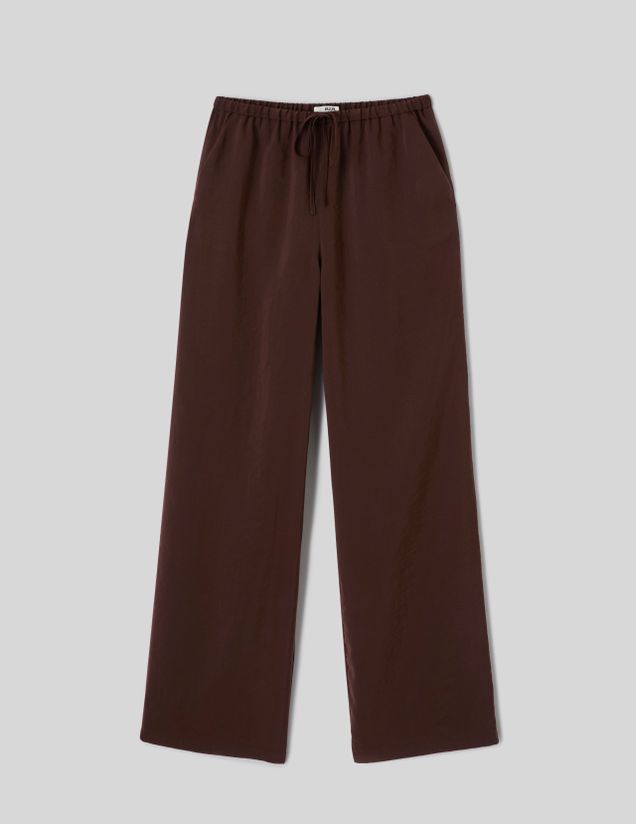 Pantalon fluide taille &eacute;lastiqu&eacute;e