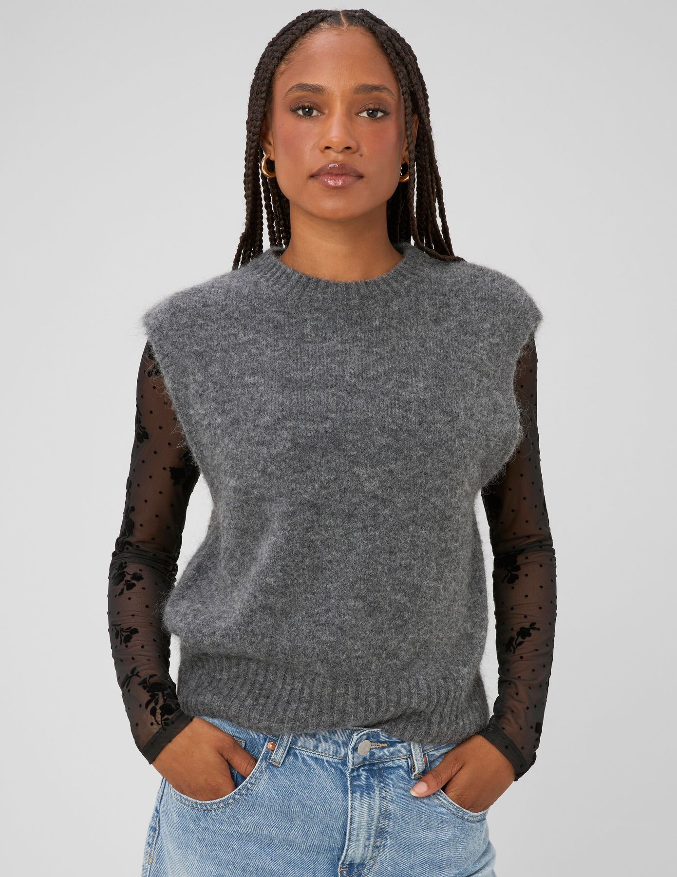 Pull sans manche premium