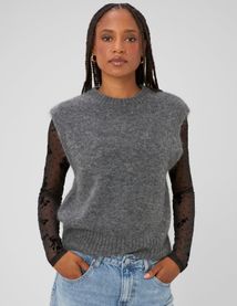 Pull sans manche premium