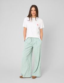 Pantalon large ray&eacute;