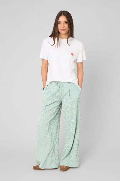 Pantalon large ray&eacute;