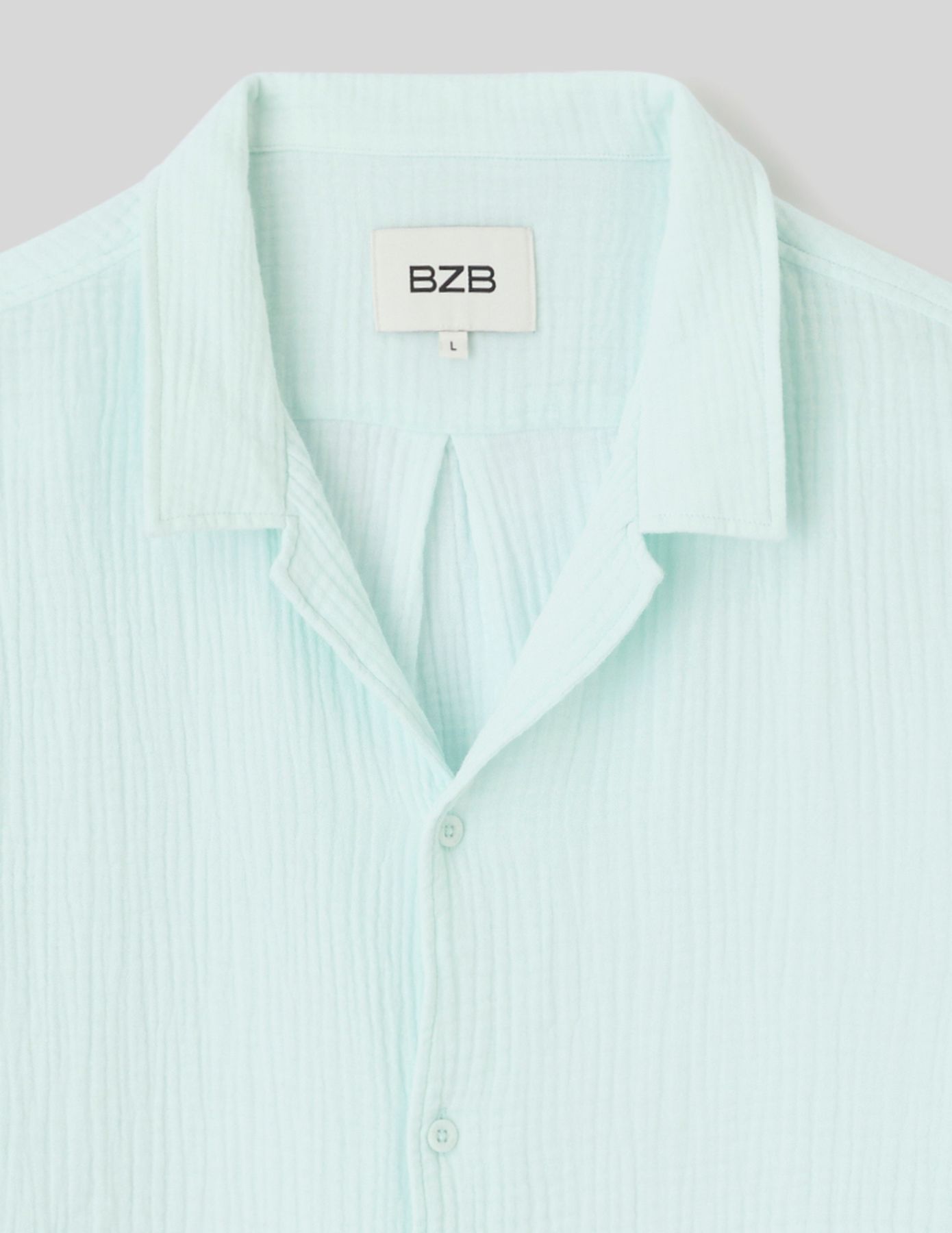 Chemise manches courtes gaze de coton