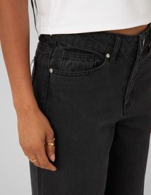 Jean wide leg taille standard