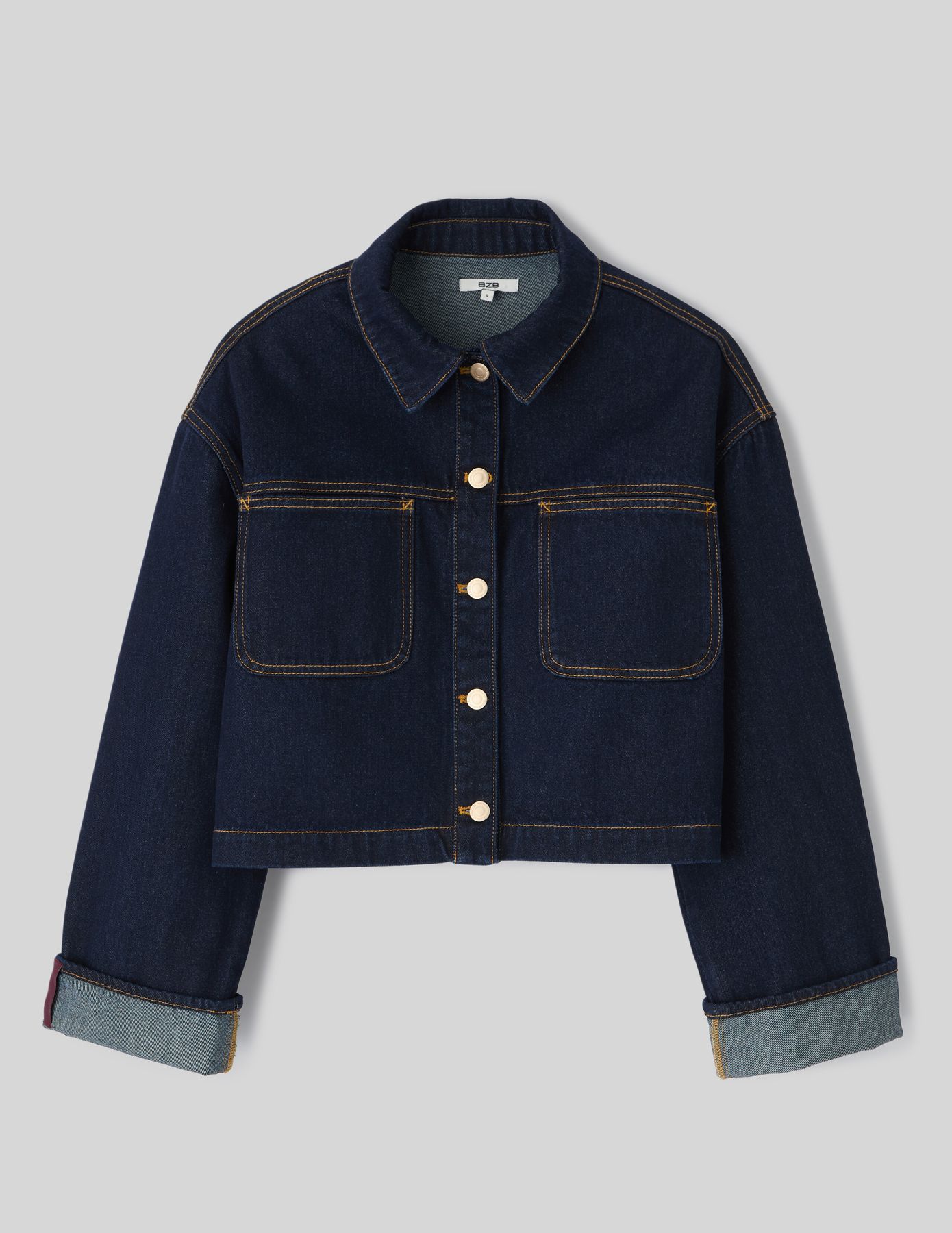 Veste en jean brut