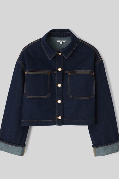 Veste en jean brut
