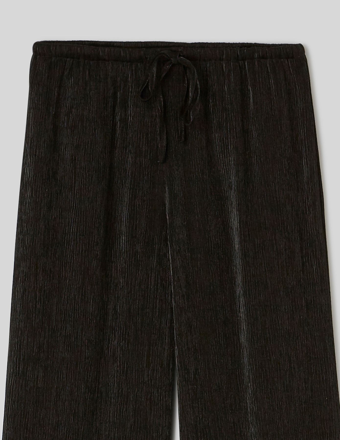Pantalon satin plissé