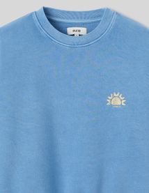 Sweat délavé brodé