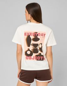 T-shirt imprim&eacute; devant / dos