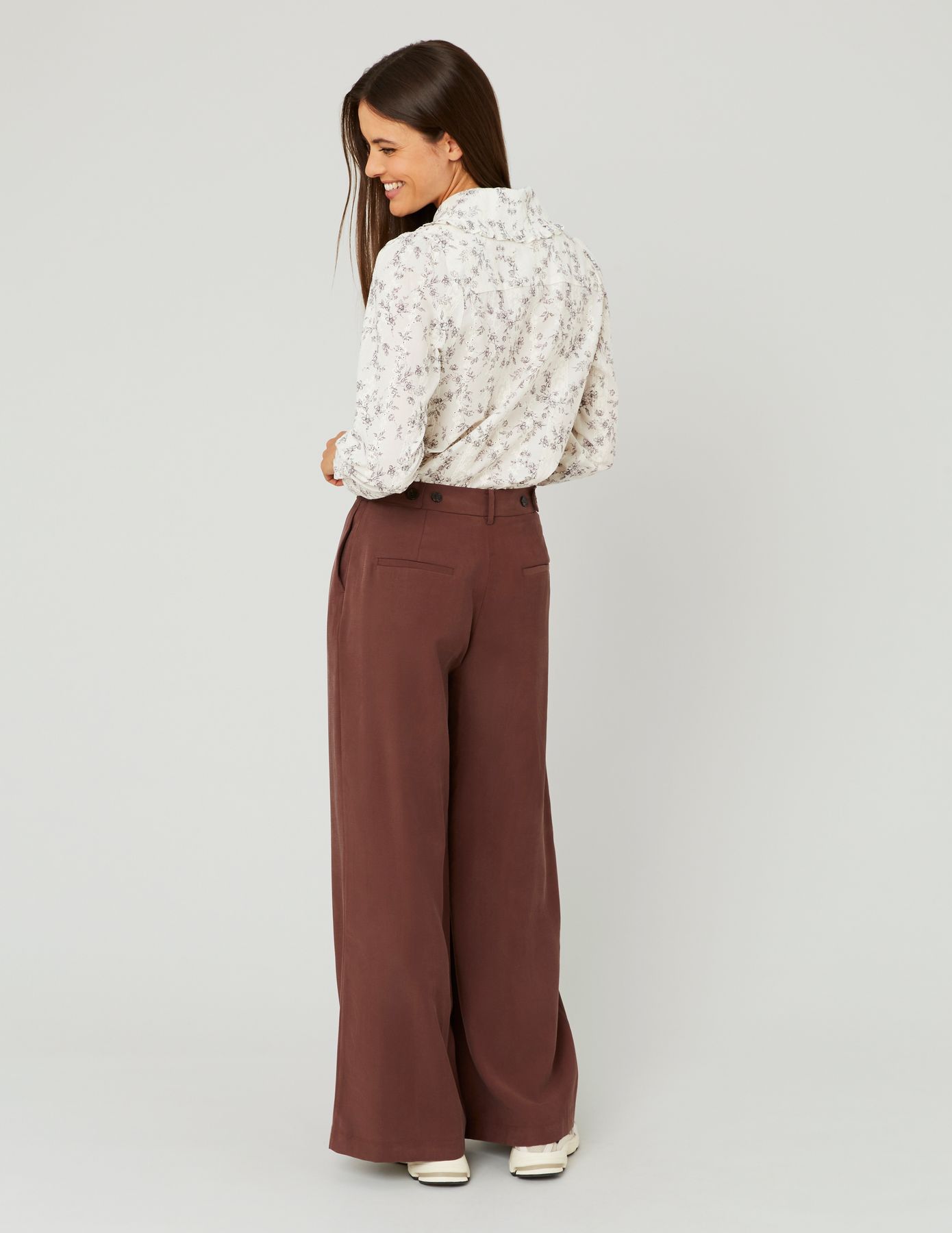 Chemise en broderie anglaise imprimée