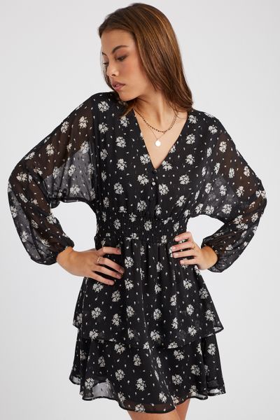 Robe courte imprim&eacute;e