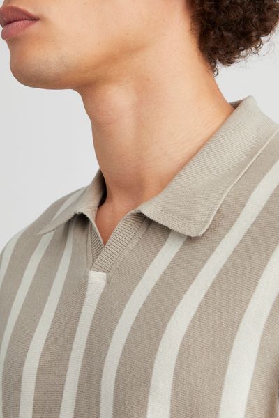 Polo &agrave; rayures