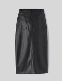 Jupe longue tissu enduit