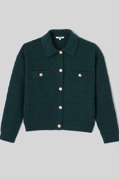 Gilet boutonn&eacute; col polo