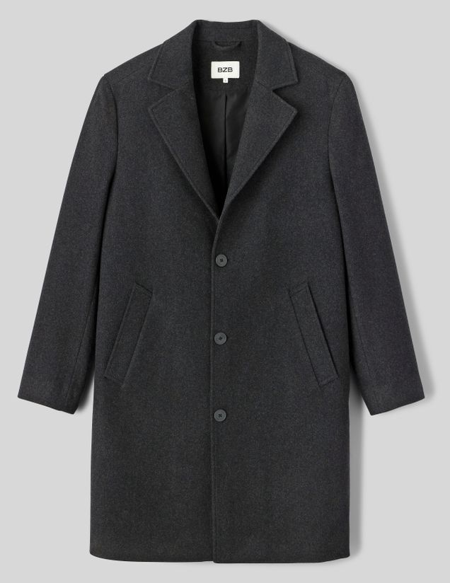 Manteau long en laine