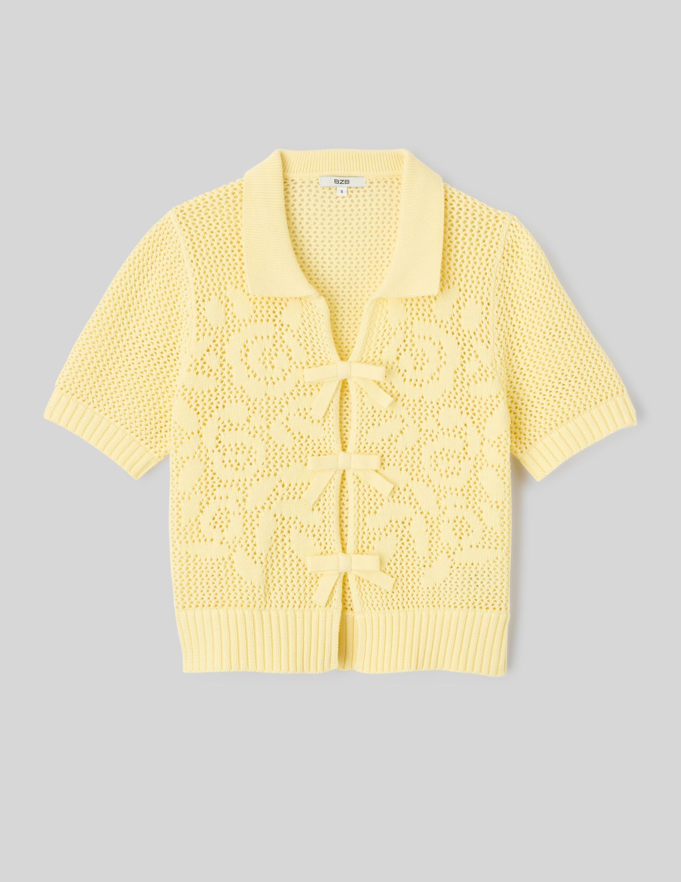 Gilet manches courtes en crochet