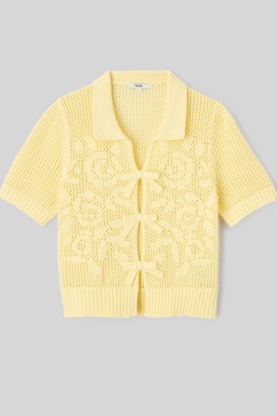 Gilet manches courtes en crochet