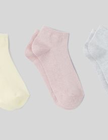Lot de 3 paires de socquettes lurex