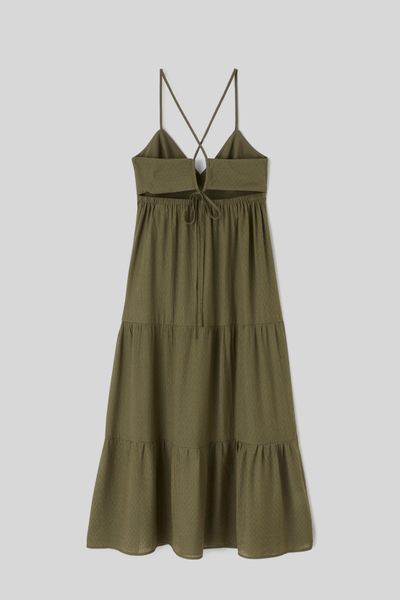 Robe longue &agrave; d&eacute;coupes dans le dos