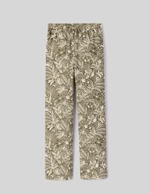 Pantalon fluide droit imprimé
