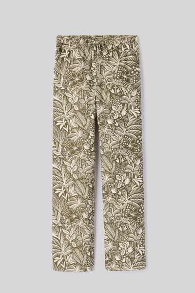 Pantalon fluide droit imprimé