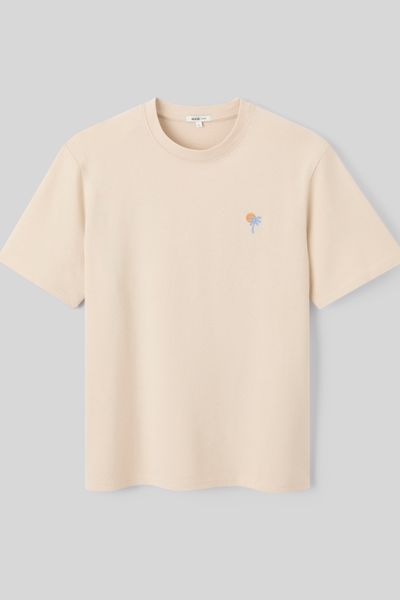 T-shirt broderie poitrine
